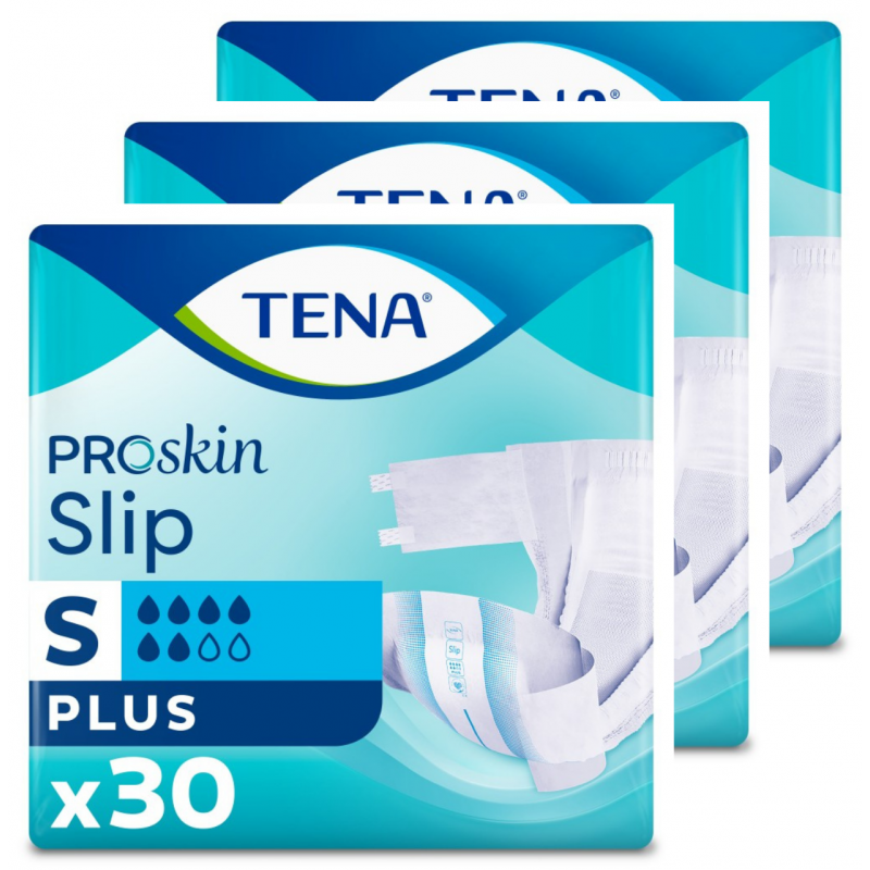 TENA Slip ProSkin Plus S - Pack de 3 sachets - Couches adultes Tena Slip - 1 TENA Slip ProSkin Plus S - Pack de 3 sachets - Couches adultes Tena Slip - 1