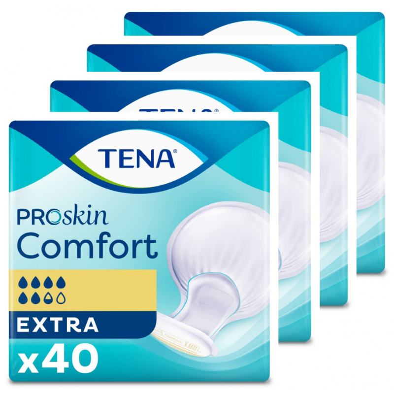 TENA Comfort ProSkin Extra - Protection urinaire anatomique - Pack de 4 sachets Tena Comfort - 1