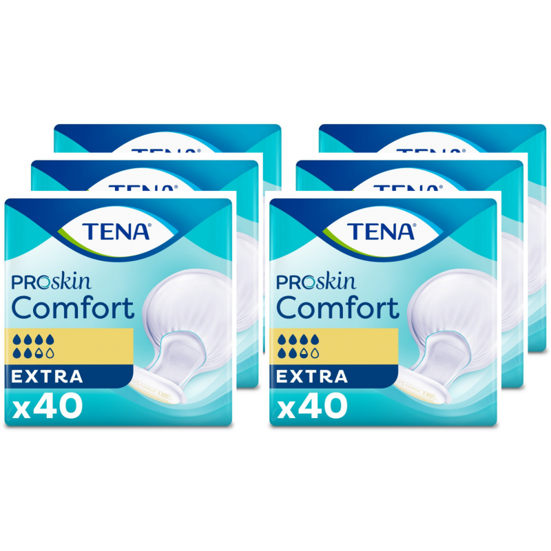 TENA Comfort ProSkin Extra - Pack Economique - Protection urinaire anatomique Tena Comfort - 6