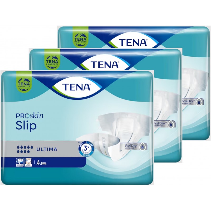 TENA Slip Ultima Taille XL - Pack de 3 sachets - Couches adulte Tena Slip - 4
