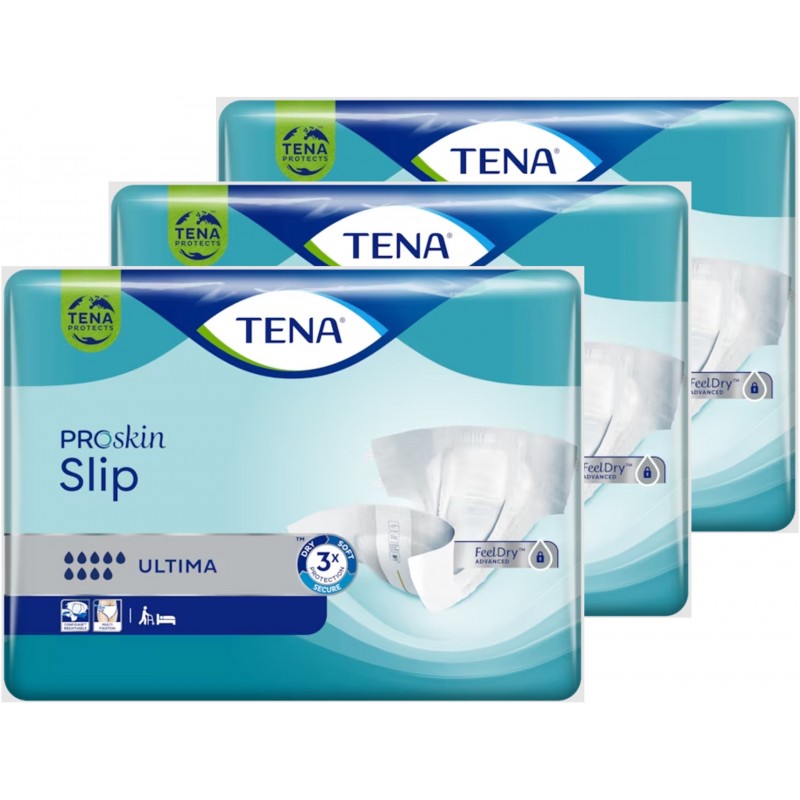 TENA Slip Ultima Taille XL - Pack de 3 sachets - Couches adulte Tena Slip - 4 TENA Slip Ultima Taille XL - Pack de 3 sachets - Couches adulte Tena Slip - 4