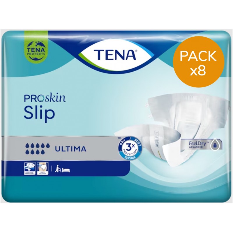 TENA Slip Ultima Taille XL - Pack Economique - Couches adulte Tena Slip - 1