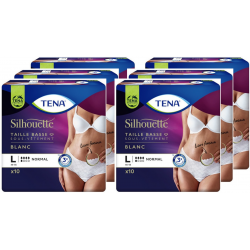 TENA Silhouette Normal - Large - Protection urinaire femme - Pack de 6 sachets Tena Silhouette - 1