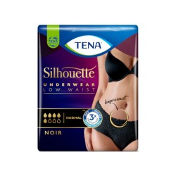 TENA Silhouette Normal Noir - L (taille basse) - Protection urinaire femme Tena Silhouette - 1