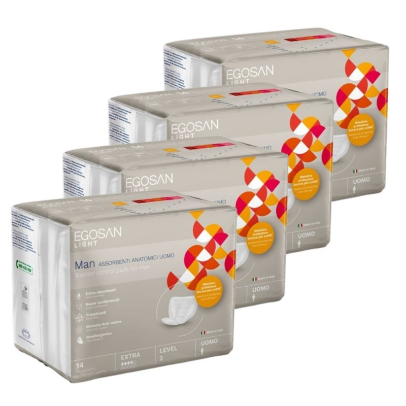 Egosan Man Niveau 2 - Protection urinaire homme - Pack de 4 sachets Egosan Man - 1 Egosan Man Niveau 2 - Protection urinaire homme - Pack de 4 sachets Egosan Man - 1