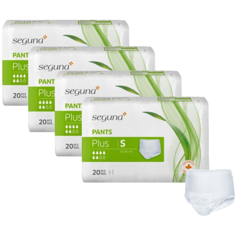 Seguna Pants Plus S - Pack de 4 sachets - Slip Absorbant / Pants Seguna Pants - 1 Seguna Pants Plus S - Pack de 4 sachets - Slip Absorbant / Pants Seguna Pants - 1
