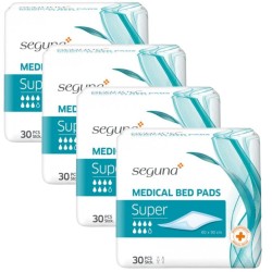 SEGUNA Medical Bed Pads Super - Pack de 4 sachets - Alèses jetables 60x90cm Seguna Bed Pads - 1