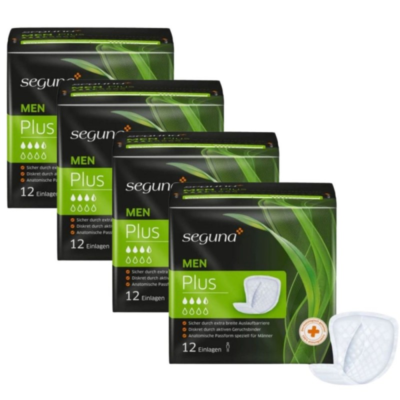 Seguna Men Plus - pack de 4 sachets - Protection urinaire homme Seguna Men - 1 Seguna Men Plus - pack de 4 sachets - Protection urinaire homme Seguna Men - 1