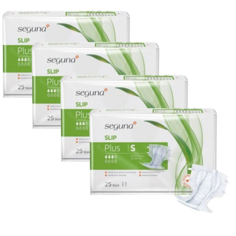 SEGUNA Slip plus S - Pack de 4 sachets - Couches adultes Seguna Slip - 1 SEGUNA Slip plus S - Pack de 4 sachets - Couches adultes Seguna Slip - 1