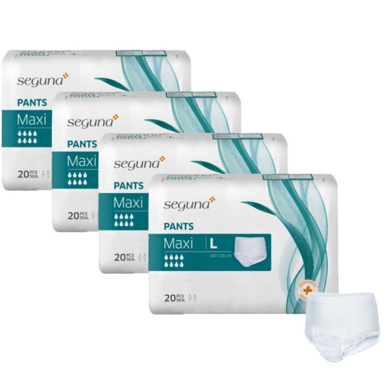 Seguna Pants Maxi L - Pack de 4 sachets - Slip Absorbant / Pants Seguna Pants - 2 Seguna Pants Maxi L - Pack de 4 sachets - Slip Absorbant / Pants Seguna Pants - 2