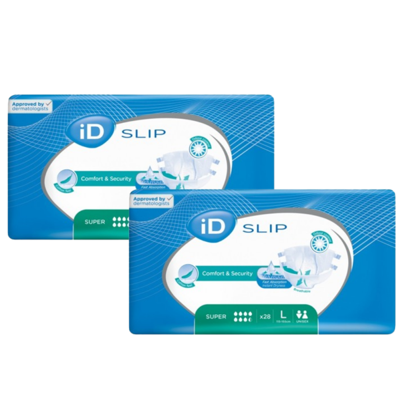 Ontex-ID Expert Slip L Super - Couches adulte - Pack de 2 sachets Ontex ID Expert Slip - 1