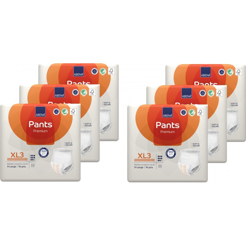 Slip Absorbant / Pants - Abena Pants Premium XL3 - Pack de 6 sachets Abena Abri Flex - 1