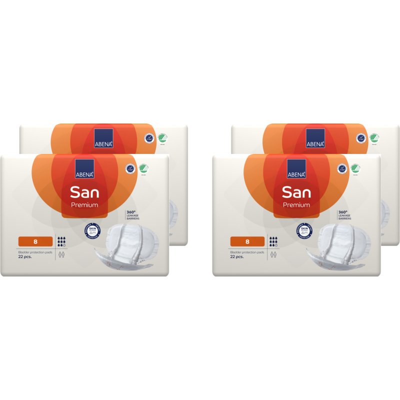 Abena San Premium N°8 - Protection urinaire anatomique - Pack de 4 sachets Abena Abri San - 1