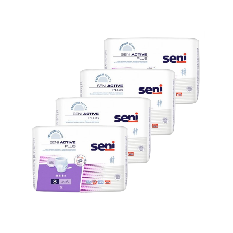 Seni Active Plus S - Pack de 4 sachets - Slip absorbant / Pants Seni Active - 1