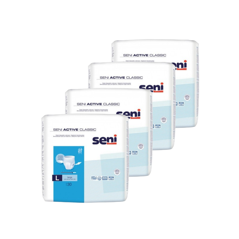 Seni Active Classic L - Pack de 4 sachets - Slip absorbant/ Pants Seni Classic - 1