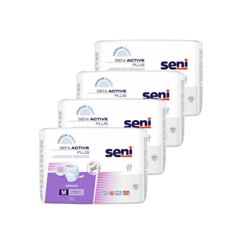 Seni Active Plus M - Pack de 4 sachets - Slip absorbant / Pants Seni - 1 Seni Active Plus M - Pack de 4 sachets - Slip absorbant / Pants Seni - 1