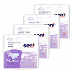 Seni Super Plus XXL - Pack de 4 sachets - Couches adulte Super Seni - 4