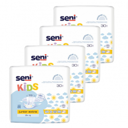 Seni Kids Junior Extra - 15+ kg - Pack de 4 sachets - Couches ado Seni Kids - 1