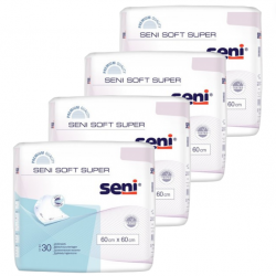 Seni Soft Super - Alèses 60x60 cm - Pack de 4 sachets Seni Soft - 1