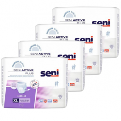 Seni Active Plus XL - Pack de 4 sachets - Slip absorbant / Pants Seni Active - 1