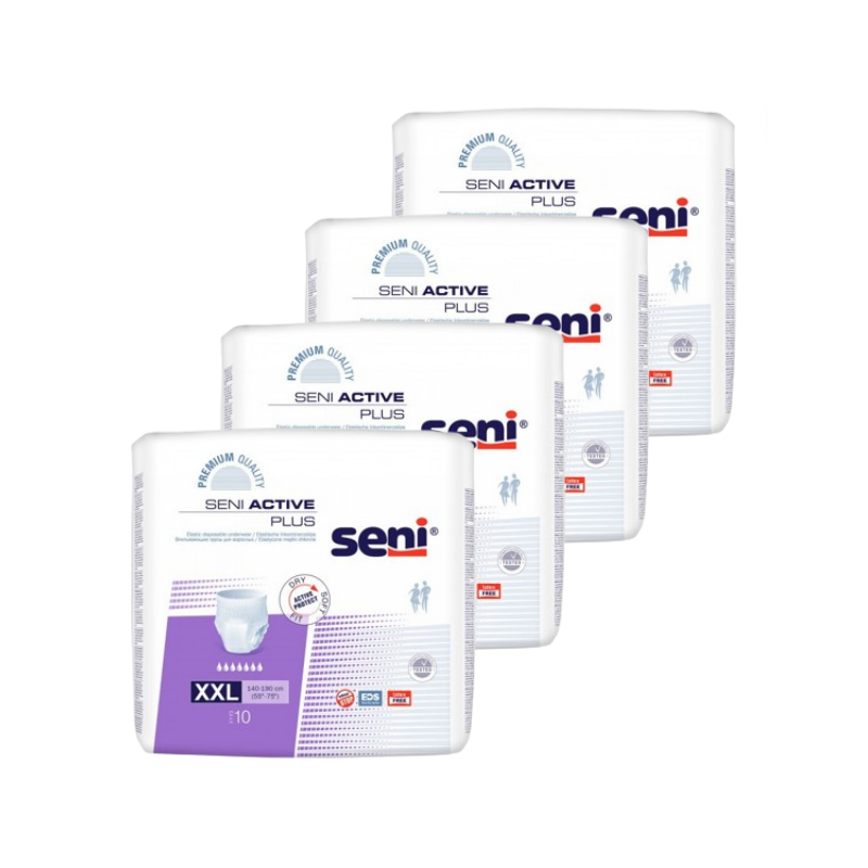 Seni Active Plus XXL - Pack de 4 sachets - Slip absorbant / Pants Seni Active - 1 Seni Active Plus XXL - Pack de 4 sachets - Slip absorbant / Pants Seni Active - 1