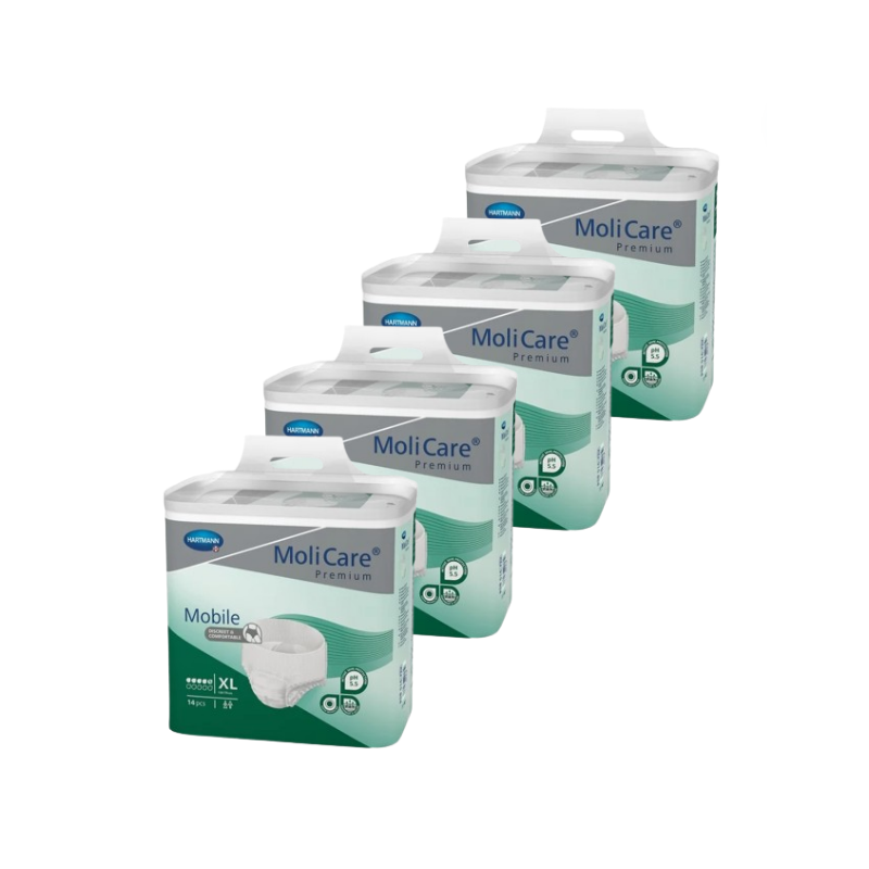 Hartmann - MoliCare Mobile - XL - 5 gouttes - Pack de 4 sachets Hartmann MoliCare Premium Mobile - 1 Hartmann - MoliCare Mobile - XL - 5 gouttes - Pack de 4 sachets Hartmann MoliCare Premium Mobile - 1