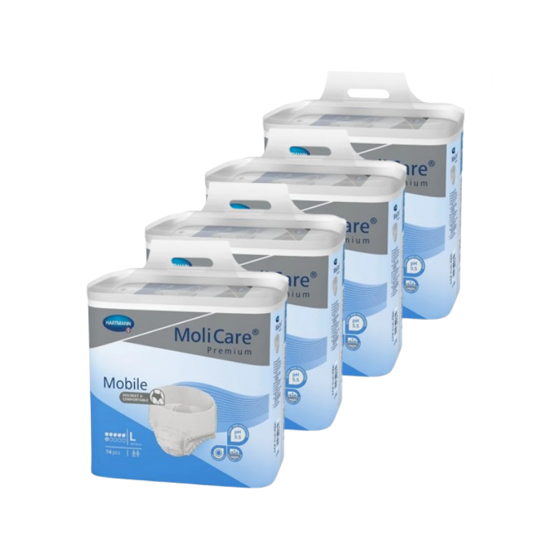 MoliCare Mobile - Slip Absorbant / Pants - 6 gouttes - L - Pack de 4 sachets Hartmann MoliCare Premium Mobile - 1 MoliCare Mobile - Slip Absorbant / Pants - 6 gouttes - L - Pack de 4 sachets Hartmann MoliCare Premium Mobile - 1