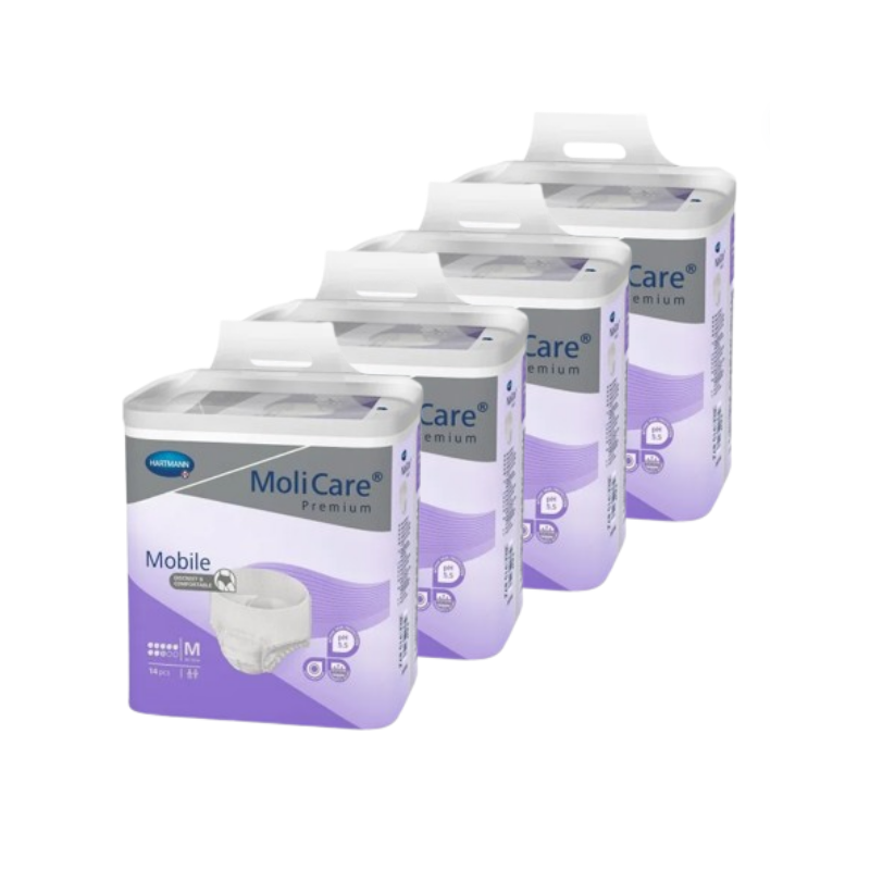MoliCare Mobile - Slip Absorbant / Pants - 8 gouttes - M - Pack de 4 sachets Hartmann MoliCare Premium Mobile - 1 MoliCare Mobile - Slip Absorbant / Pants - 8 gouttes - M - Pack de 4 sachets Hartmann MoliCare Premium Mobile - 1