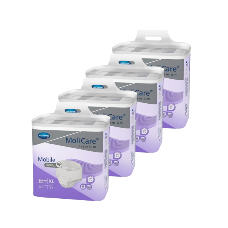 MoliCare Mobile - XL - 8 gouttes - Slip Absorbant / Pants - Pack de 4 sachets Hartmann MoliCare Premium Mobile - 1 MoliCare Mobile - XL - 8 gouttes - Slip Absorbant / Pants - Pack de 4 sachets Hartmann MoliCare Premium Mobile - 1