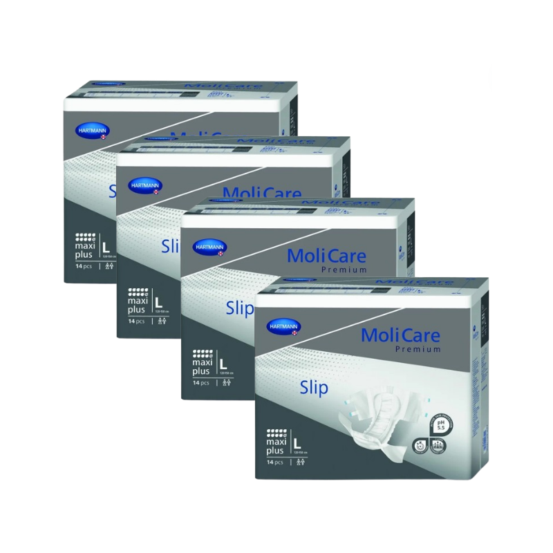 Hartmann MoliCare Premium Slip L Maxi Plus - Couches adulte - Pack de 4 sachets Hartmann MoliCare Premium Slip - 1 Hartmann MoliCare Premium Slip L Maxi Plus - Couches adulte - Pack de 4 sachets Hartmann MoliCare Premium Slip - 1