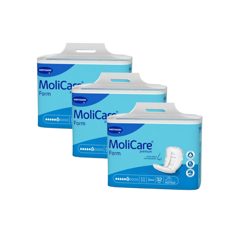 Hartmann Molicare Premium Form Extra Plus - Protection urinaire anatomique - 6 gouttes - Pack de 3 sachets Hartmann MoliCare Pre Hartmann Molicare Premium Form Extra Plus - Protection urinaire anatomique - 6 gouttes - Pack de 3 sachets Hartmann MoliCare Pre