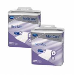 HARTMANN MoliCare Premium Bed Mat - 8 gouttes - 60x90 - Pack de 2 sachets - Alèses Hartmann Premium BedMat - 1