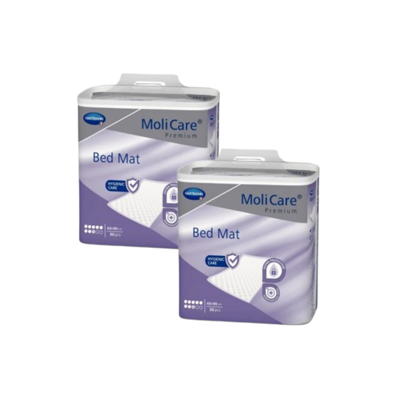 HARTMANN MoliCare Premium Bed Mat - 8 gouttes - 60x90 - Pack de 2 sachets - Alèses Hartmann Premium BedMat - 1 HARTMANN MoliCare Premium Bed Mat - 8 gouttes - 60x90 - Pack de 2 sachets - Alèses Hartmann Premium BedMat - 1