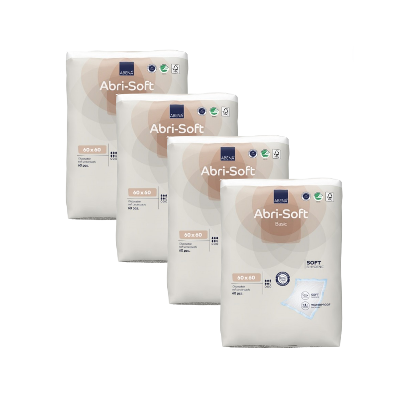 Abri-Soft basic 60x60 - Alèse jetable - Pack de 4 sachets Abena Abri Soft - 5 Abri-Soft basic 60x60 - Alèse jetable - Pack de 4 sachets Abena Abri Soft - 5