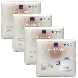Abri-Soft basic - Alèse jetable 60x90 - Pack de 4 sachets Abena Abri Soft - 1