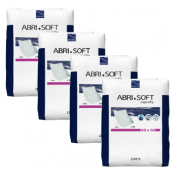 Abena-Frantex Abri-Soft SuperDry - Alèse jetable 60x60 cm - Pack de 4 sachets Abena Abri Soft - 1