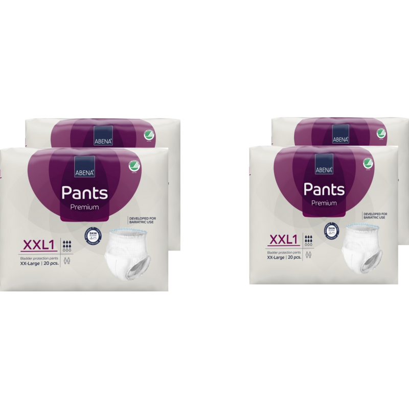 Slip Absorbant / Pants - Abri-Flex XXL N°1 - Pack de 4 sachets Abena Abri Flex - 1 Slip Absorbant / Pants - Abri-Flex XXL N°1 - Pack de 4 sachets Abena Abri Flex - 1