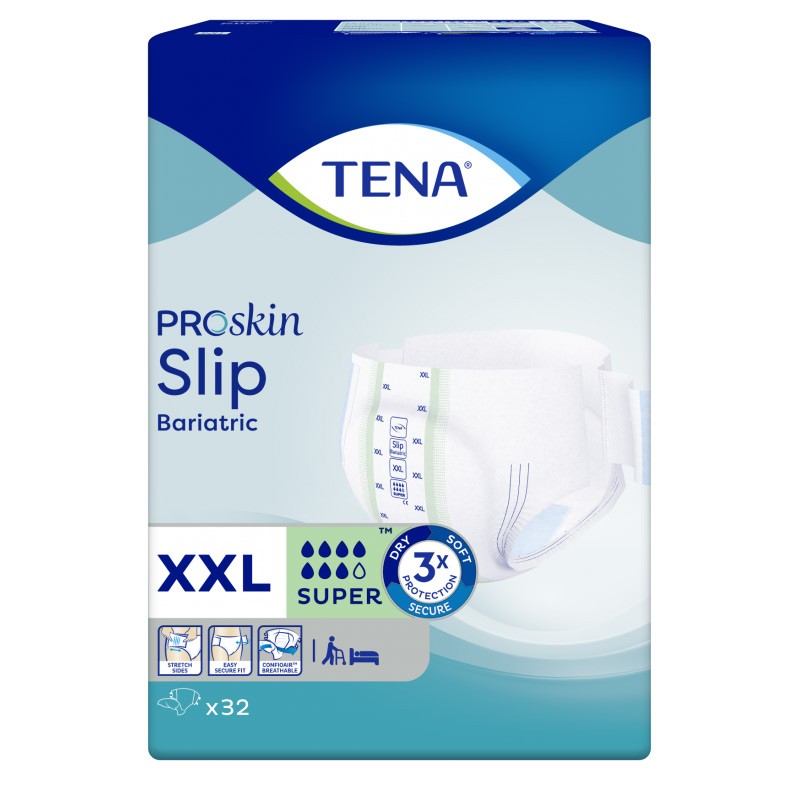 Couches adulte - TENA Slip XXL Bariatric Super Tena Slip - 1 Couches adulte - TENA Slip XXL Bariatric Super Tena Slip - 1