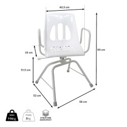 Chaise de douche pivotante Identités - 2