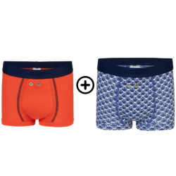PROMOTION - 2 Boxers garçon Uriflex pour alarmes 8 ans - tour de taille : 55-58 cm URIFLEX - 1