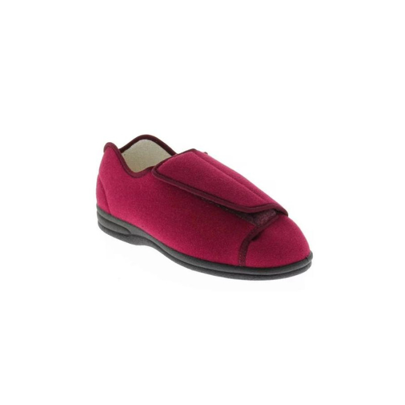 Chaussons grande ouverture rouge - Femme L'âge d'or - 1 Chaussons grande ouverture rouge - Femme L'âge d'or - 1