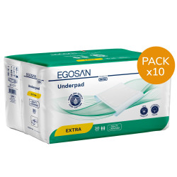 Alèses Egosan Underpads Extra - 80X180 - Pack de 10 sachets Egosan Underpads - 1