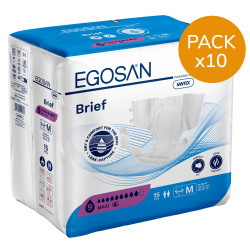 Egosan Slip - M MAXI - Pack de 10 sachets - Couches Adulte Egosan Slip - 1