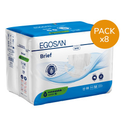 Egosan Slip - M SUPER - Pack de 8 sachets - Couches Adulte Egosan Slip - 1