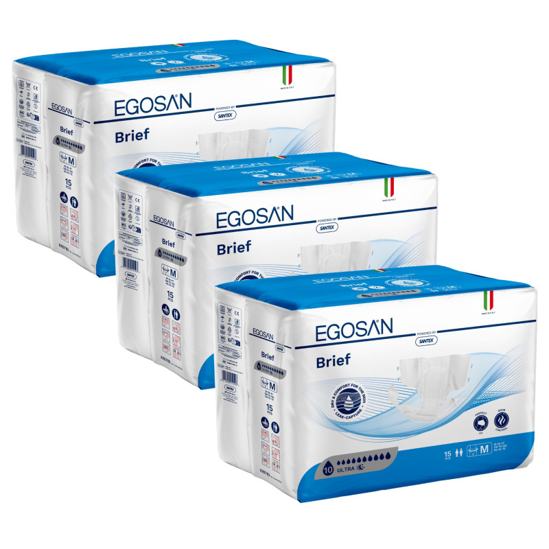 Egosan Slip - M ULTRA - Pack de 3 sachets - Couches Adulte Egosan Slip - 1 Egosan Slip - M ULTRA - Pack de 3 sachets - Couches Adulte Egosan Slip - 1