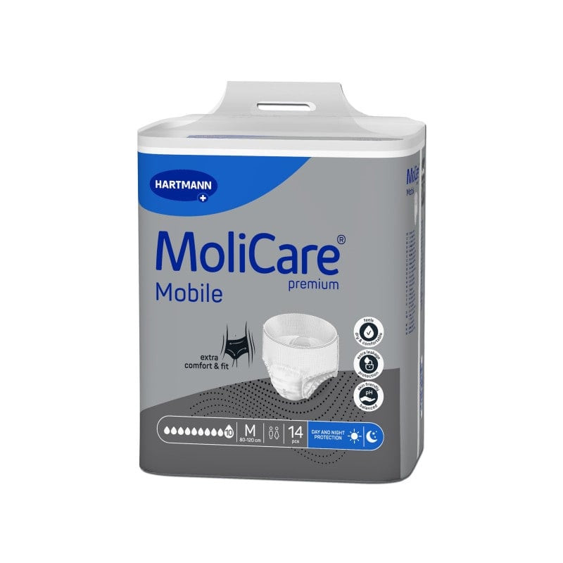 MoliCare Mobile Slip Absorbant / Pants - M - 10 gouttes Hartmann MoliCare Premium Mobile - 1 MoliCare Mobile Slip Absorbant / Pants - M - 10 gouttes Hartmann MoliCare Premium Mobile - 1