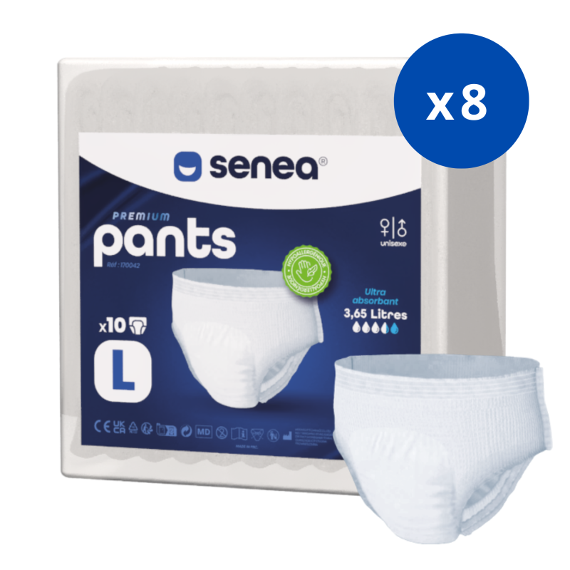 SENEA Pants - Taille L - 3650 ml - Ultra absorbant - Pack 8 sachets SENEA - 1