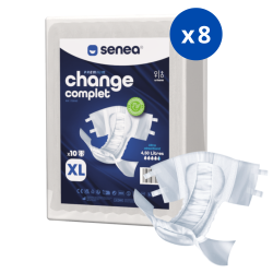 SENEA Change Complet - Taille XL - 4500 ml - Ultra absorbant - Pack de 8 sachets SENEA - 1