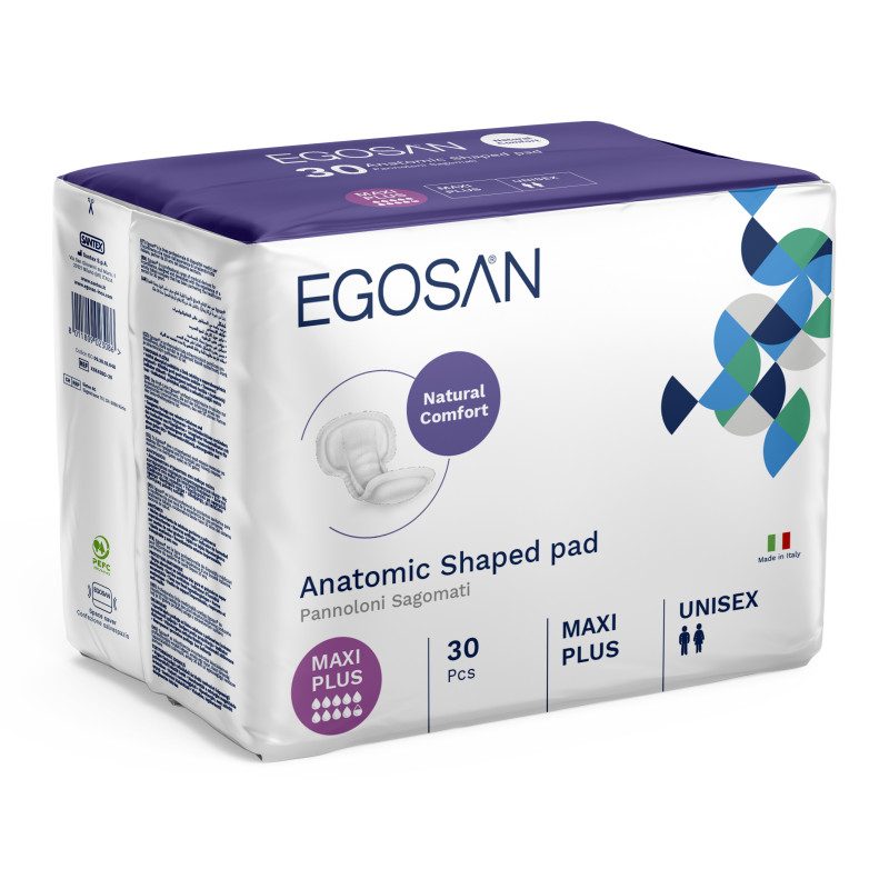 Egosan Comfort Maxi Plus - Protection urinaire anatomique Egosan Anatomic - 1 Egosan Comfort Maxi Plus - Protection urinaire anatomique Egosan Anatomic - 1