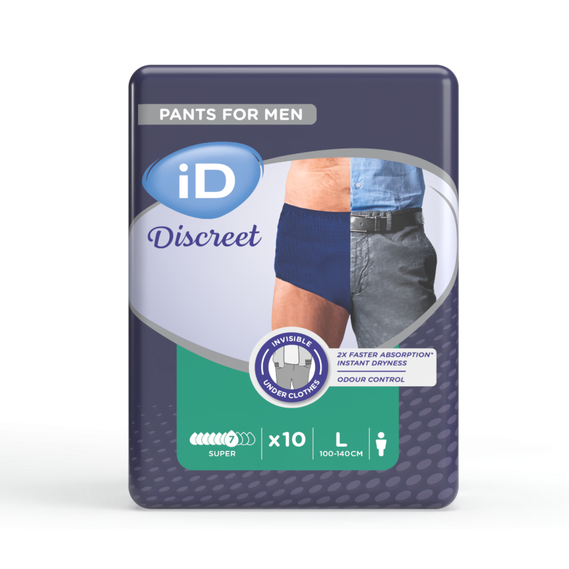 iD Discreet Pants for Men Super L - Protection urinaire homme iD Discreet Pants - 1